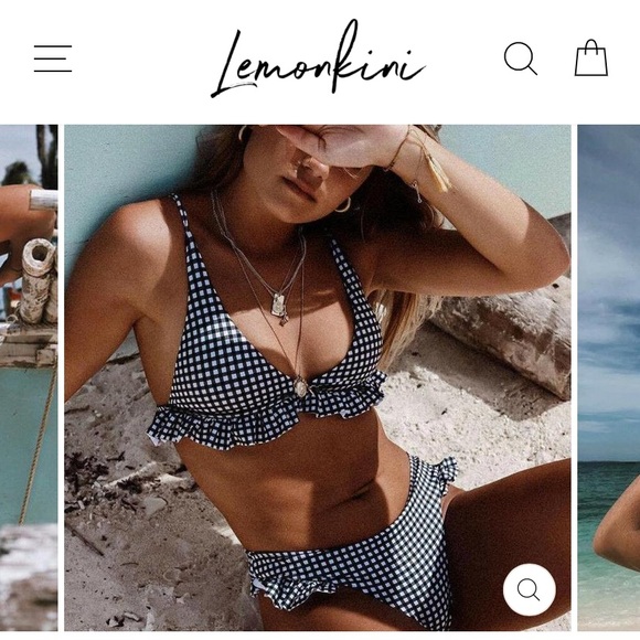 A lemonkini bathing suit set - Picture 2 of 2